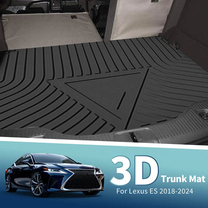 Flat Face Cargo Liner Rear Trunk Mat for Lexus ES (2018-2024) 1 x TPE