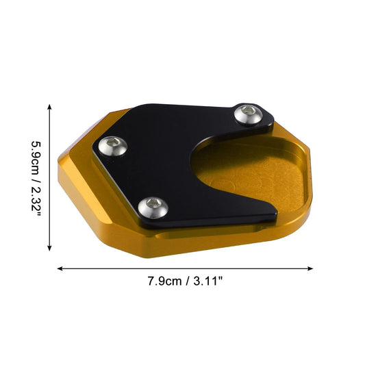 Aluminum Alloy Motorcycle Kickstand Plate Pad for Honda - Gold