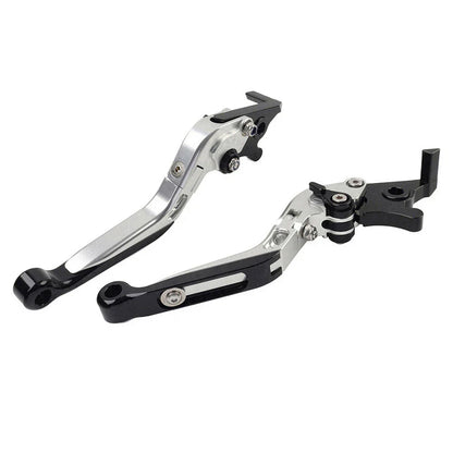 CNC Extendable Brake Clutch Levers for Yamaha YZF R1 (2009-2014) Silver
