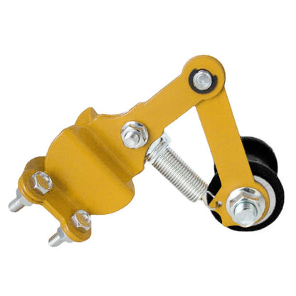 Yellow & Black Universal Bolt-On Chain Tensioner Roller Adjuster for ATV/Dirt Bike