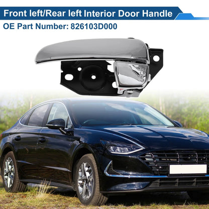 Interior Door Handle for Hyundai Sonata 2001-2005 Black Chrome