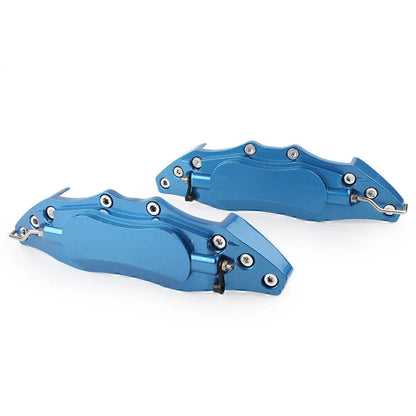 3D Metal Brake Caliper Covers for Universal Car Front & Rear Blue (18+)