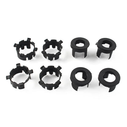 8 Pcs Black ABS Front Bumper Radar Probe Brackets for Jeep Wrangler (2018-2022)