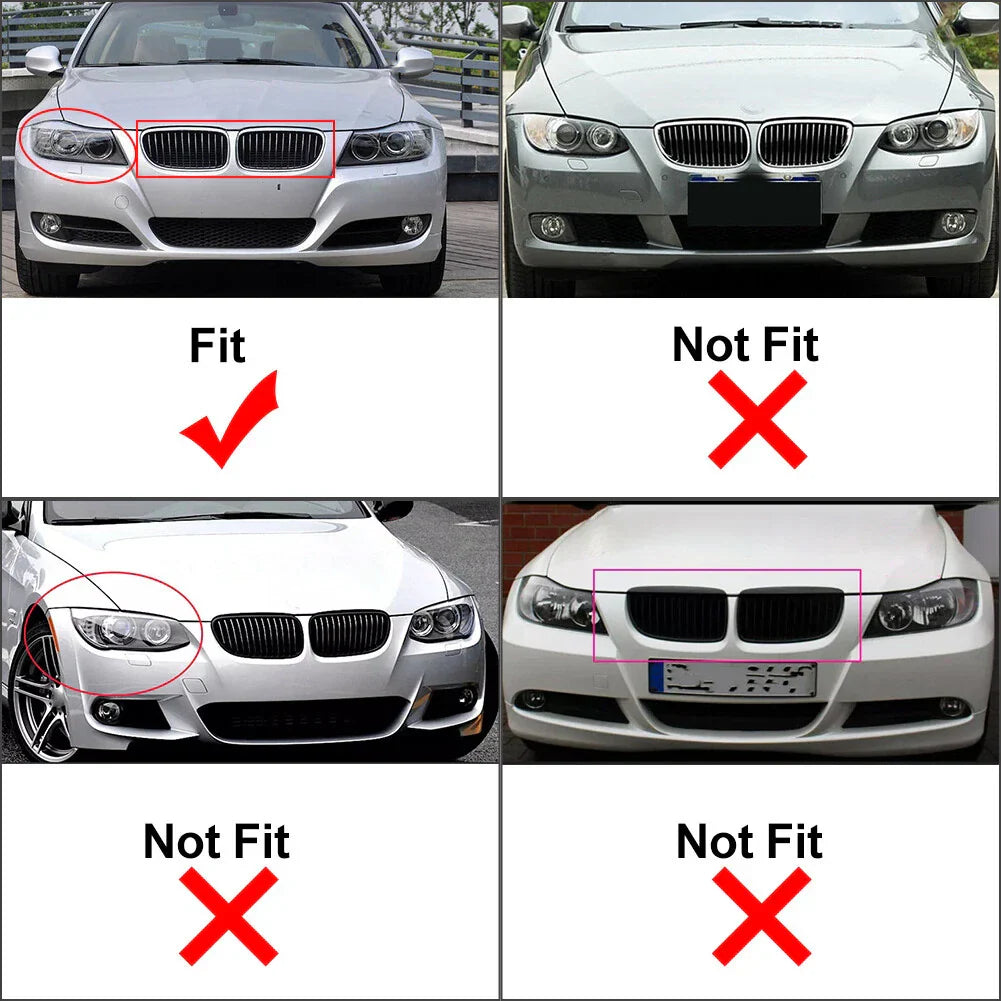 Diamond Front Kidney Grille for BMW 3 Series E90 E91 (2008-2012)
