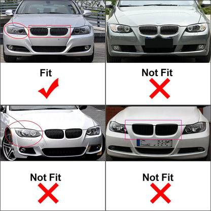 Diamond Front Kidney Grille for BMW 3 Series E90 E91 (2008-2012)