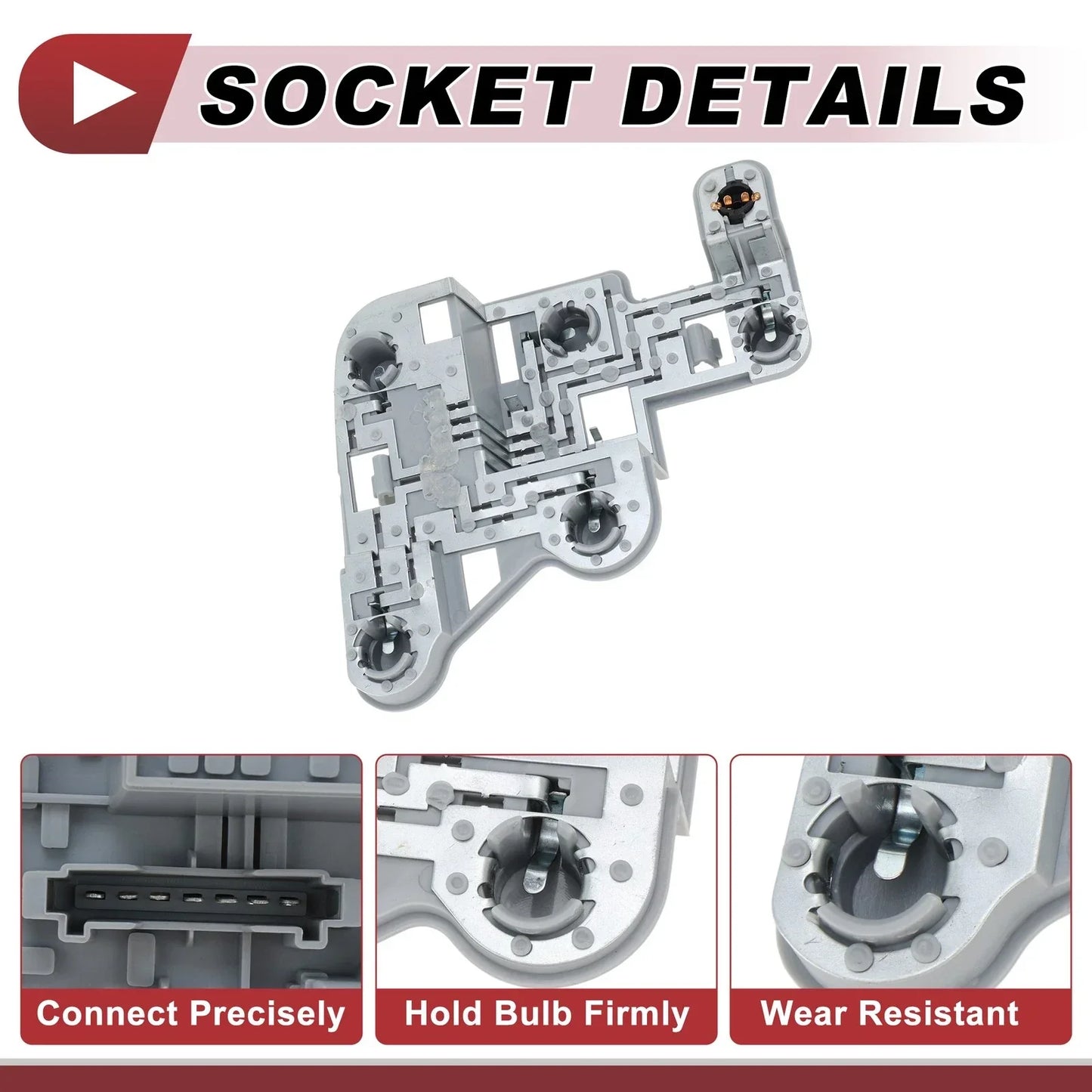 Left Tail Light Socket Wiring for Mercedes-Benz C250 (2012-2014)