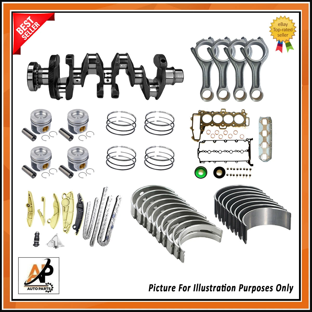 Crankshaft Rebuild Kit for Land Rover Range Rover (2010–2019)