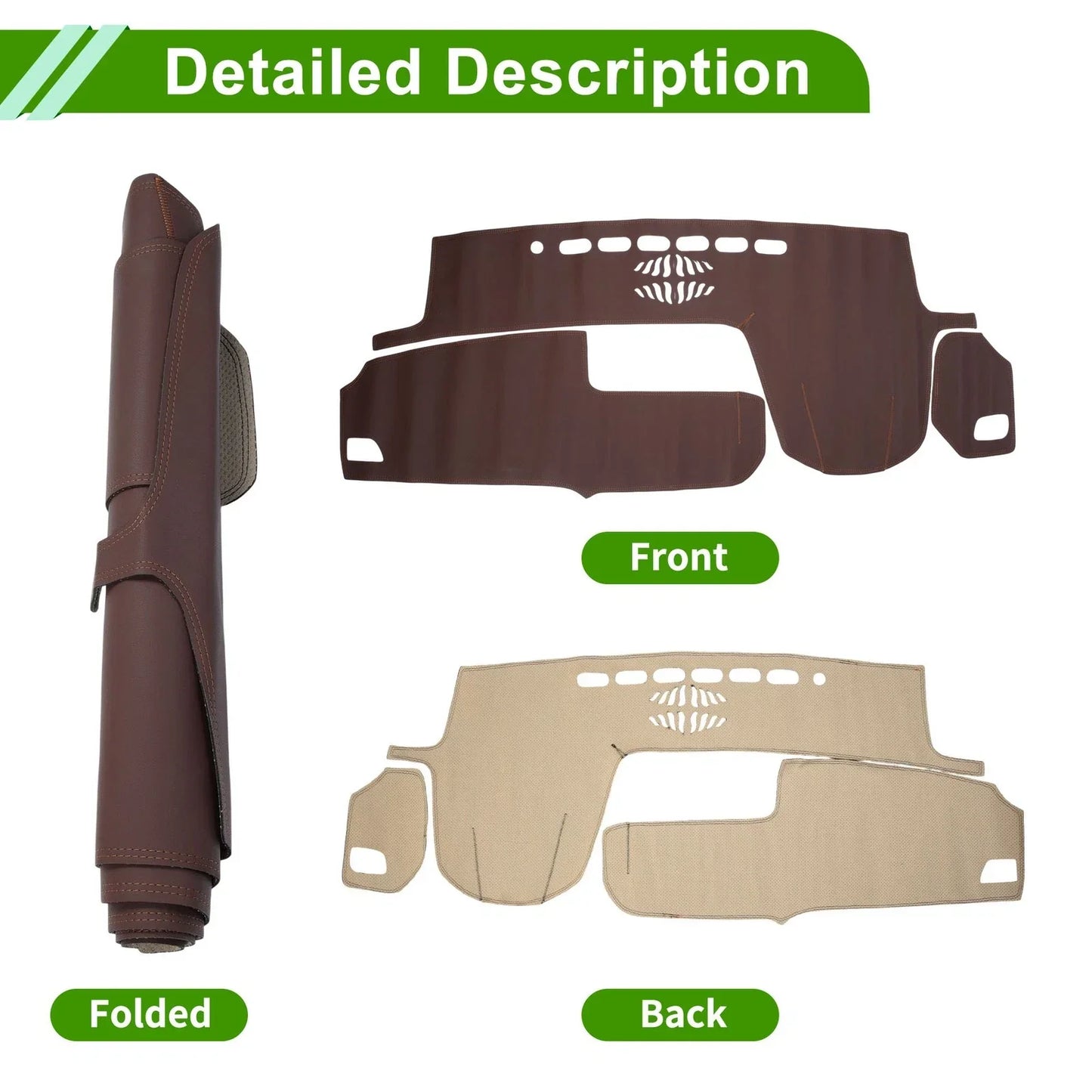 Dashboard Cover Mat for Lexus RX350 (2016-2019) - Brown Dash Carpet