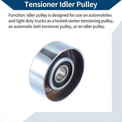 Drive Belt Idler Pulley for Honda Jazz 50 (2001-2004) - 1 x Quality Replacement