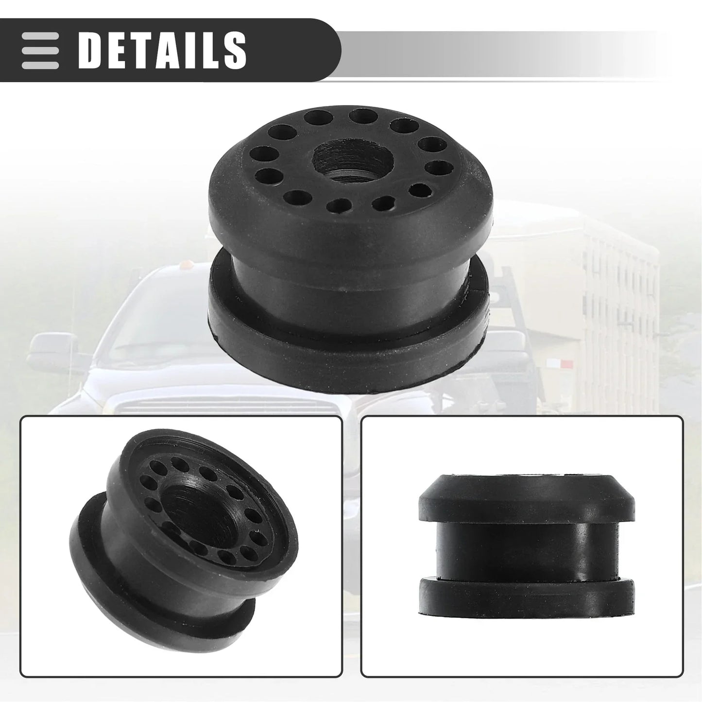 Transfer Case Linkage Bushing for Dodge Ram Rubber Black 4 x Pieces