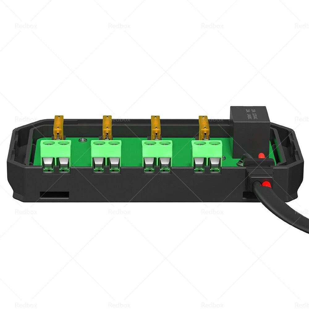 12V 20A Fuse Relay Box w/ LED Indicator for Fuse Block (Fits Various Models)
