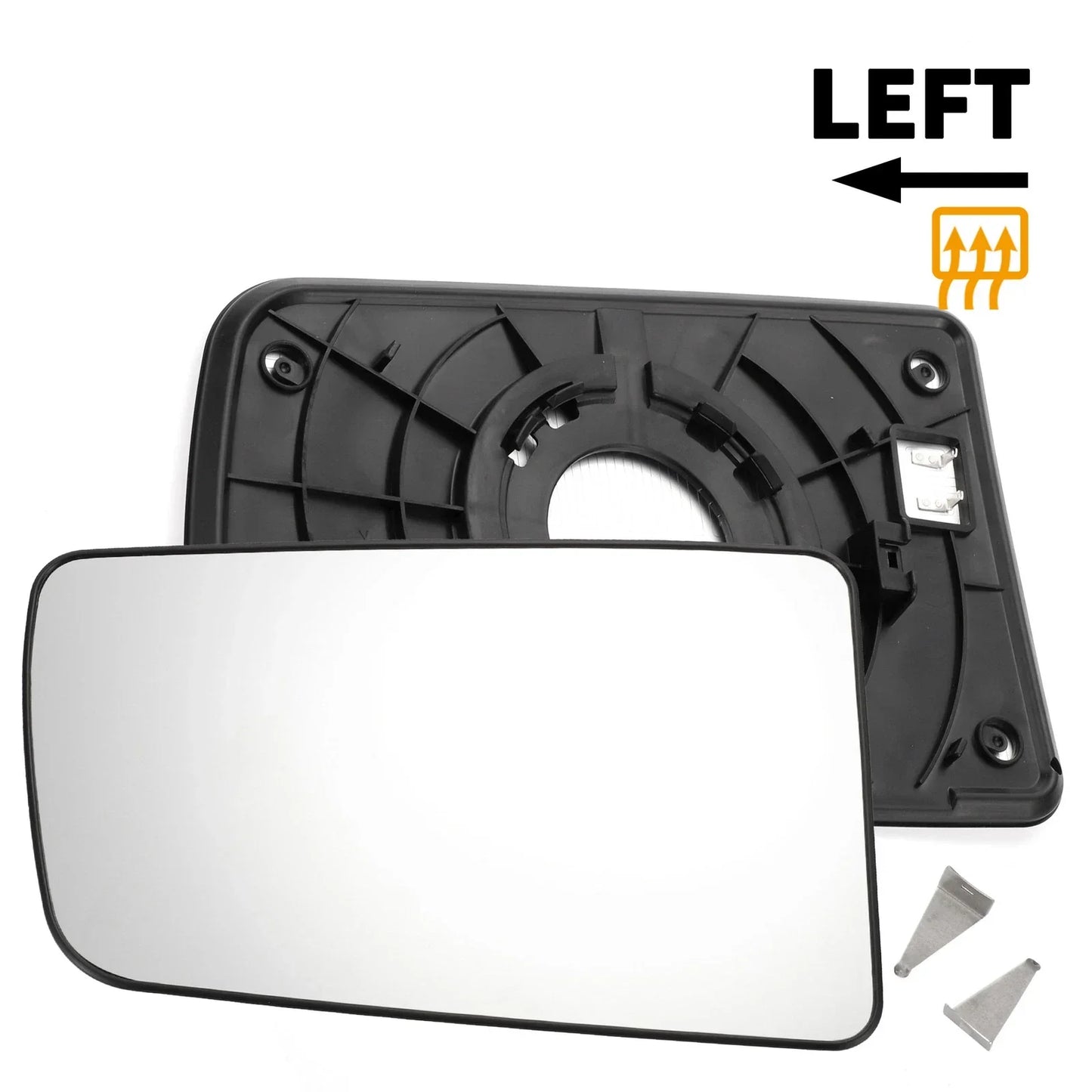 Left Upper White Heated Mirror Glass for Hyundai H350 (2015-2020)