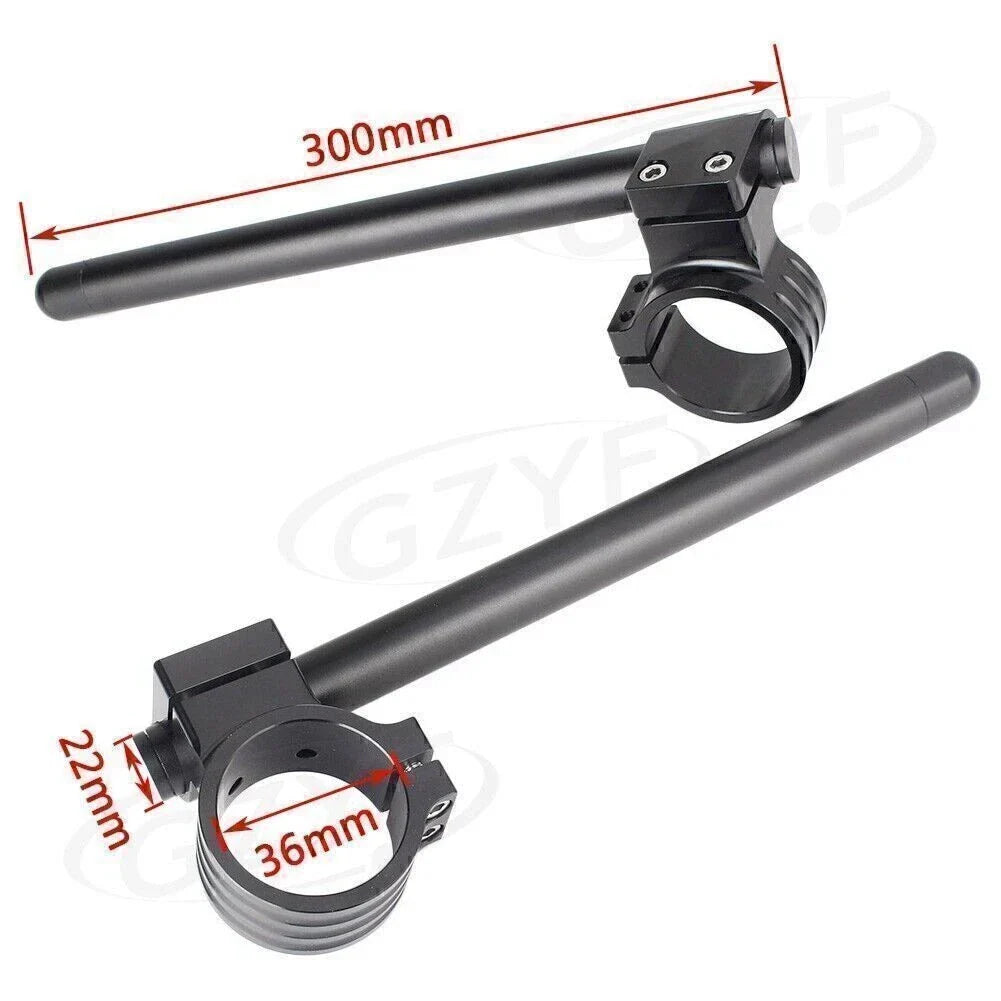 36mm Clip On Motorcycle Handlebar Fork Tubes Universal 3-Color