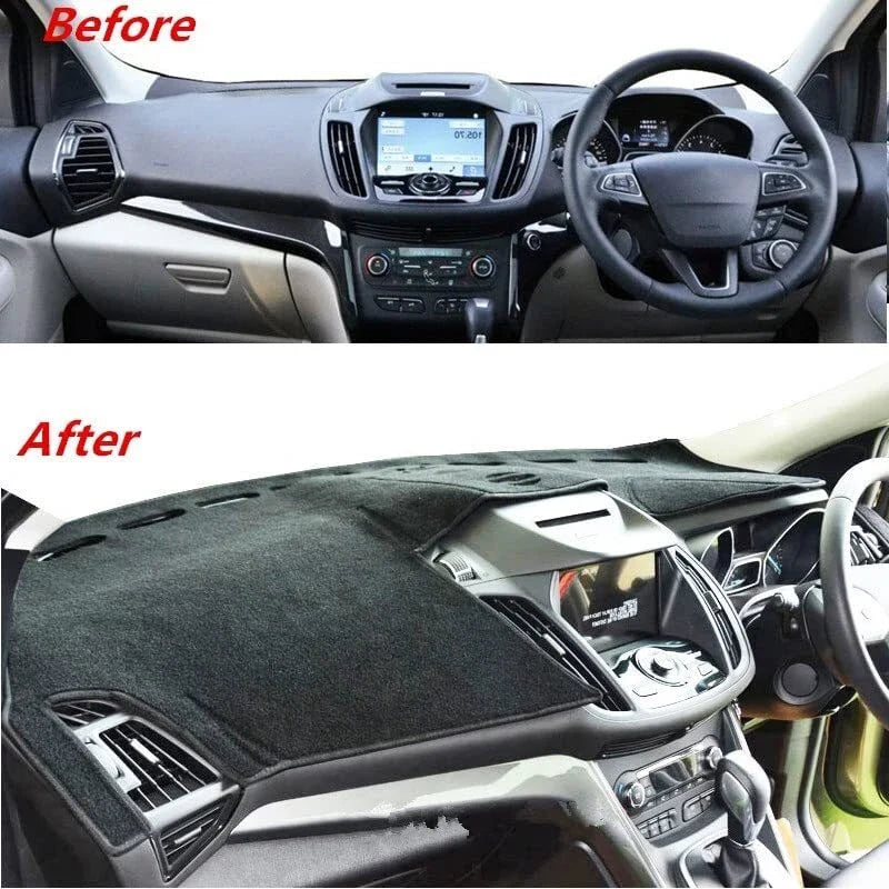 Non-Slip Dash Mat for Ford Escape ZG 2016-2019 Dashboard Cover Black