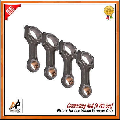 Connecting Rod Set Replacement 4pc for Peugeot Ford 2.0 DW10 (2009–2016)