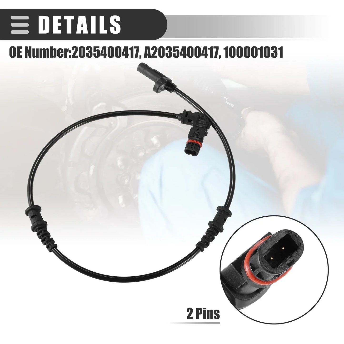 ABS Wheel Speed Sensor for Mercedes-Benz (2010-2015) - Front Left & Right