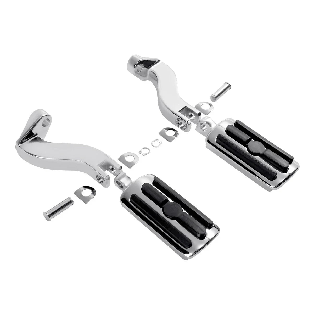 Chrome Passenger Footpeg Pegs Bracket Mount for Harley Touring (1993-2025)
