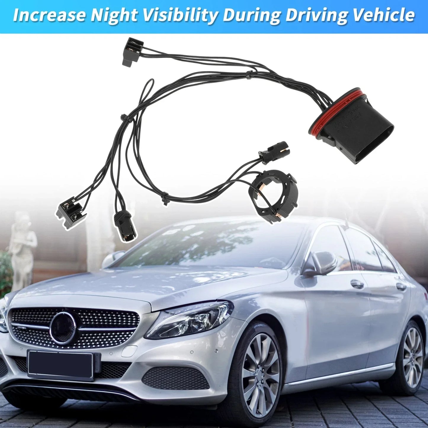 Headlight Wiring Harness for Mercedes-Benz W204 C300 C230 C350 (2008-2011)