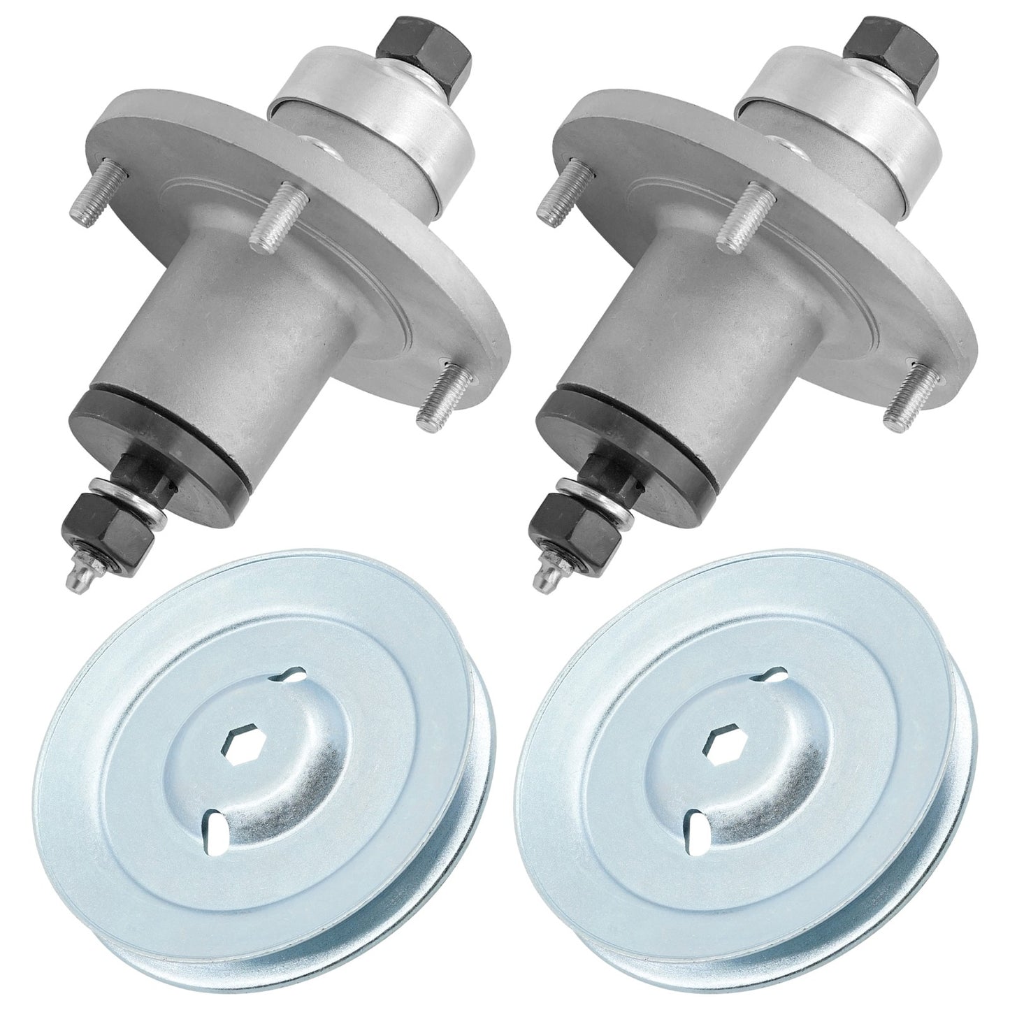 Deck Spindle Pulley Replacement for John Deere X300 X304 X324 X360 (2003–2005)