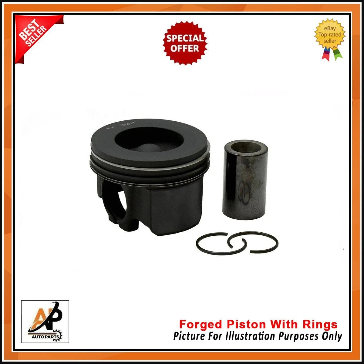 Forged Pistons with Rings Set for Jaguar F-PACE 3.0 Diesel (2016–2020)