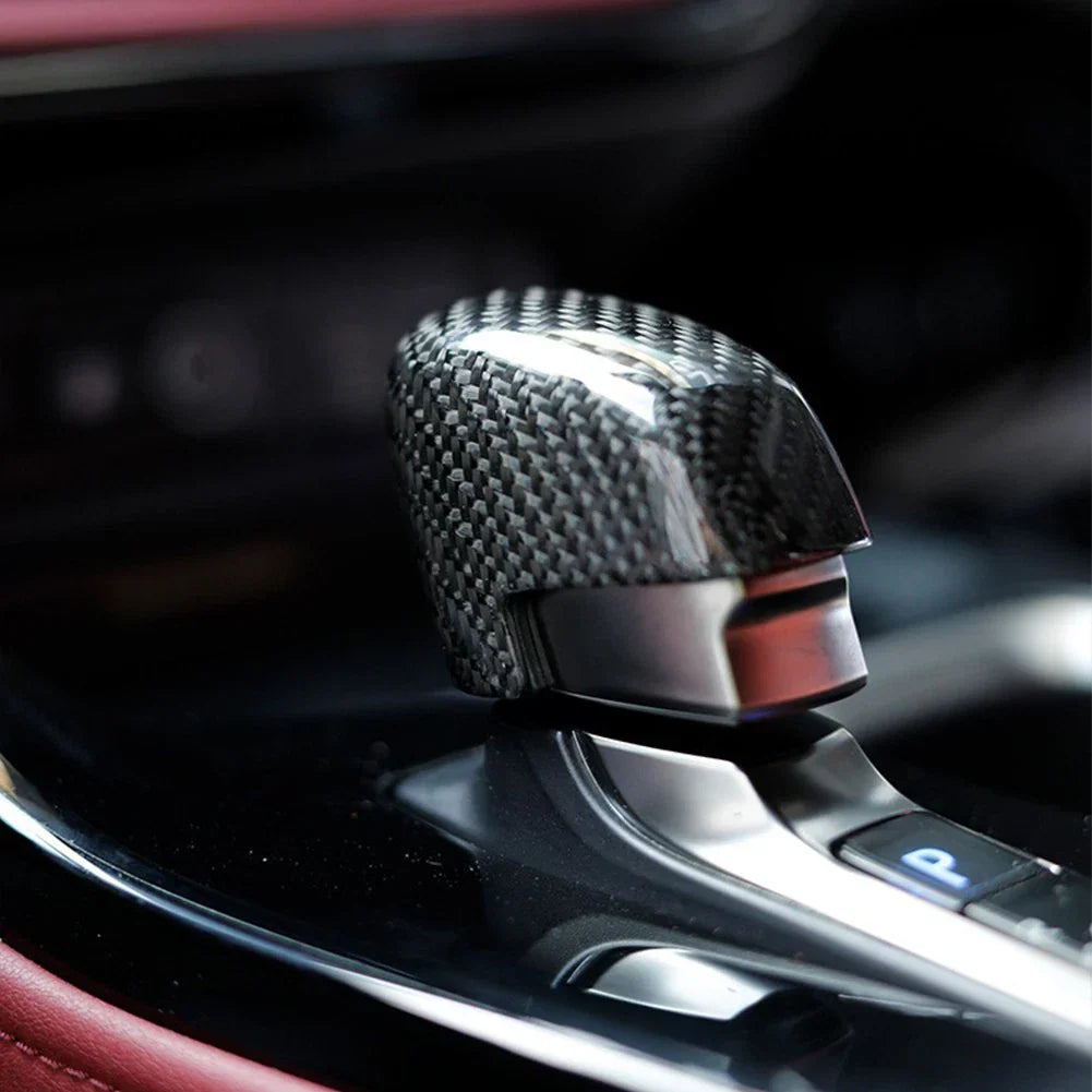ABS Carbon Fiber Pattern Gear Shift Knob Trim for Lexus RX 350 500h (2023–2024)