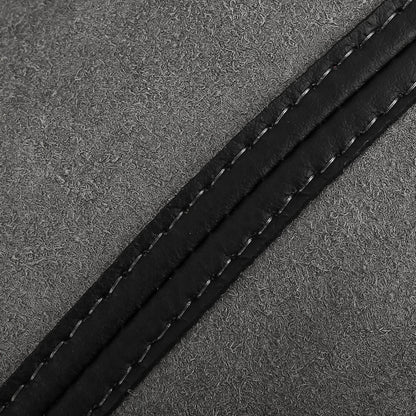 PU Leather Armrest Protector Cover for Honda Accord 2013-2017 Black Stitches