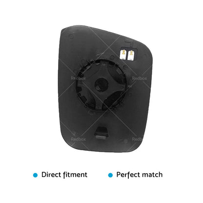 Heated Left Side Mirror Glass for Nissan Navara D40 (2005-2015)