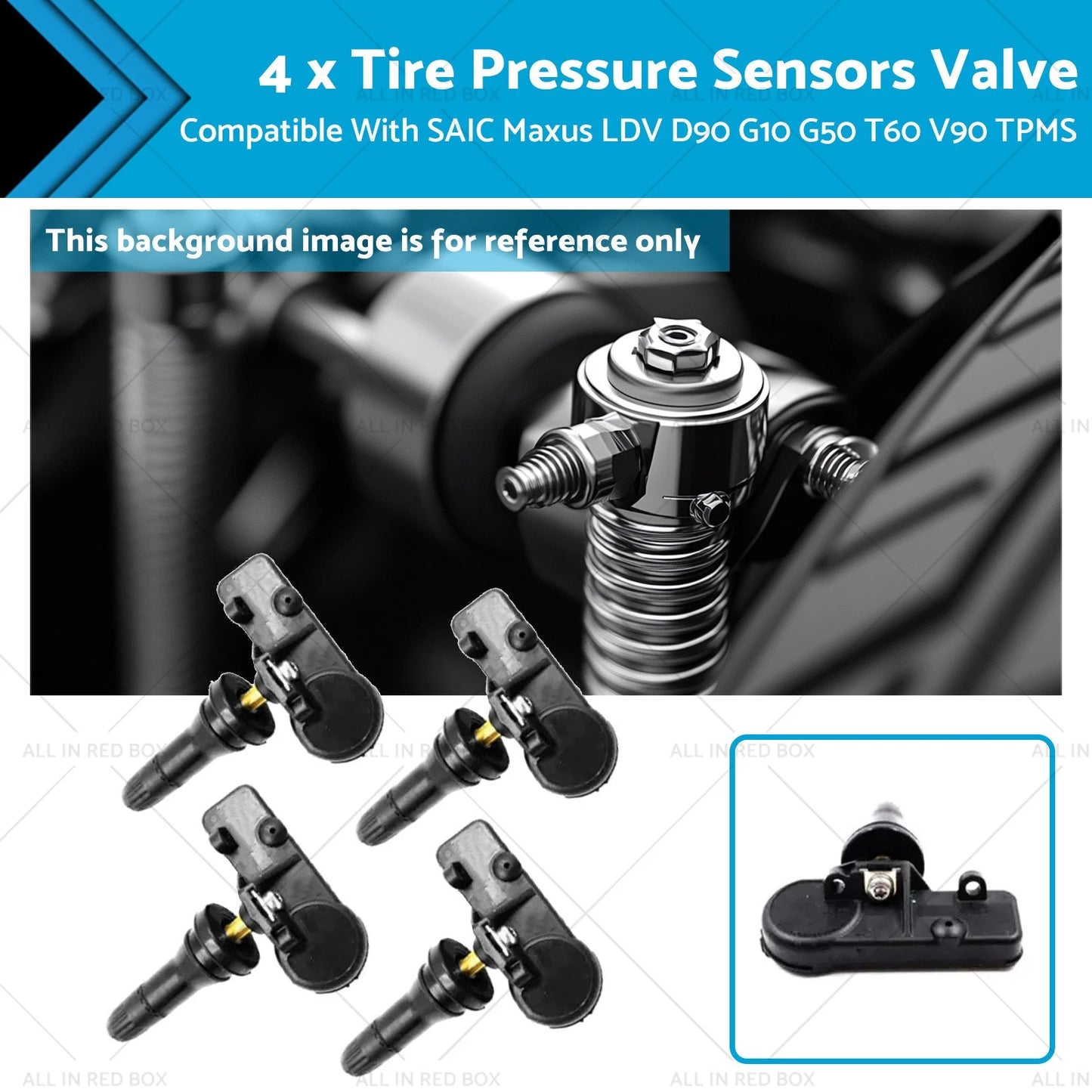 Tire Pressure Sensors Valves for SAIC Maxus LDV D90 G10 G50 T60 V90 (2016-2023)