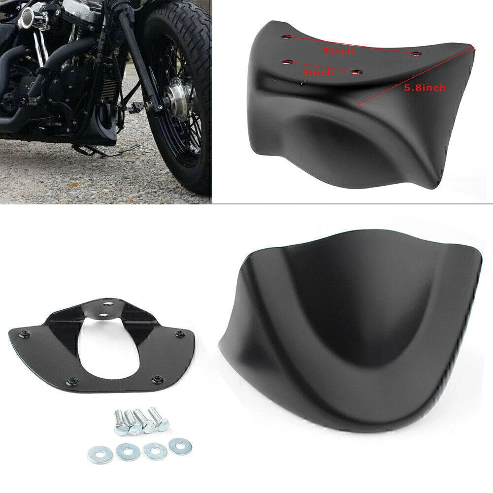 Matt Black Front Chin Spoiler for Harley Dyna FXD FXDB (2006-2015)