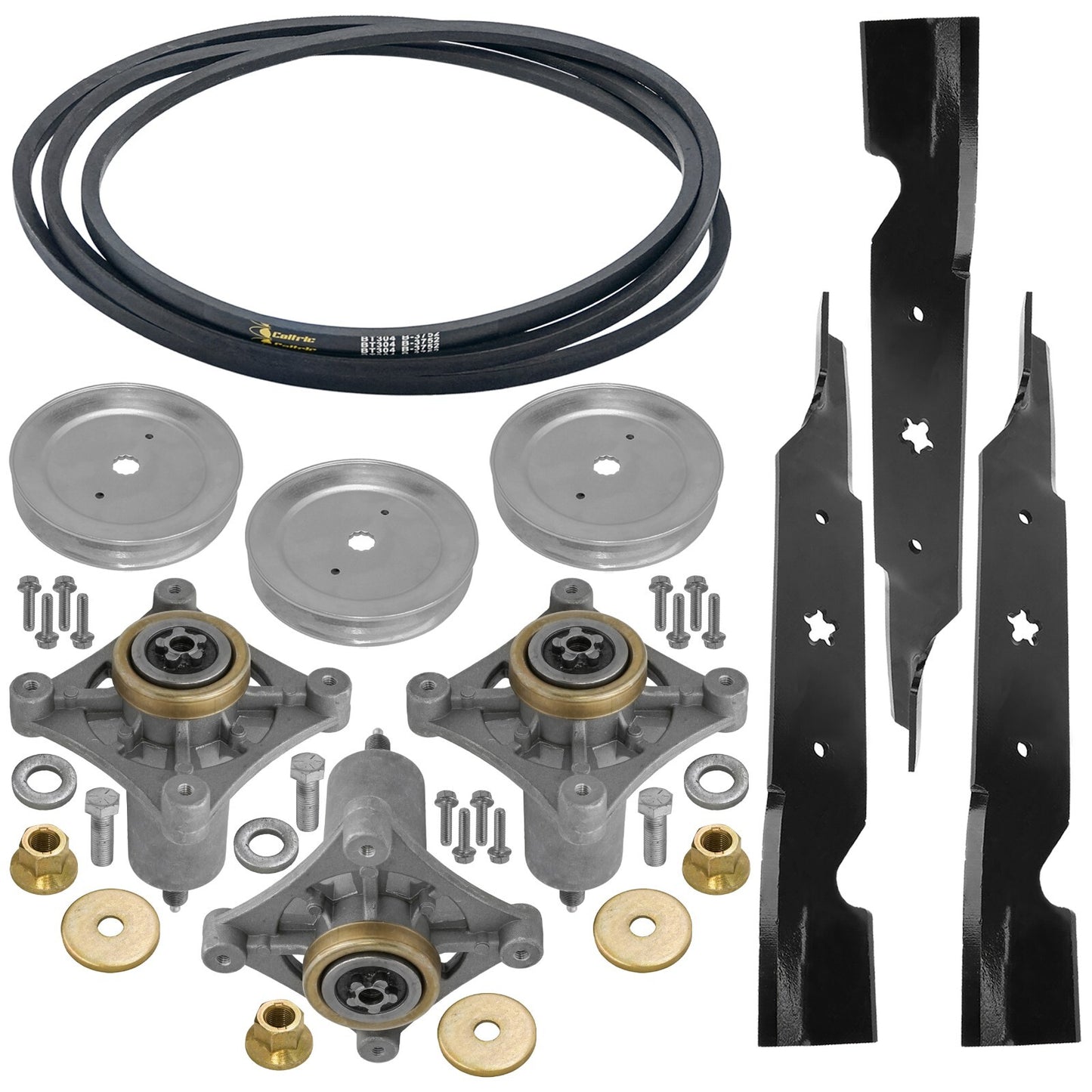 Deck Spindle Blade Belt Pulley Kit for Husqvarna (2007–2017)
