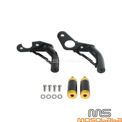 Rear Crash Bar & Frame Slider Mounts for Harley Softail FXST, Fat Bob