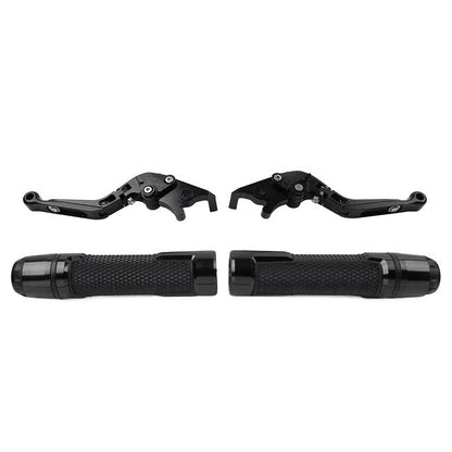 Black Brake Clutch Lever Grip Set for Yamaha FJR XJR 1300 (2001-2008)