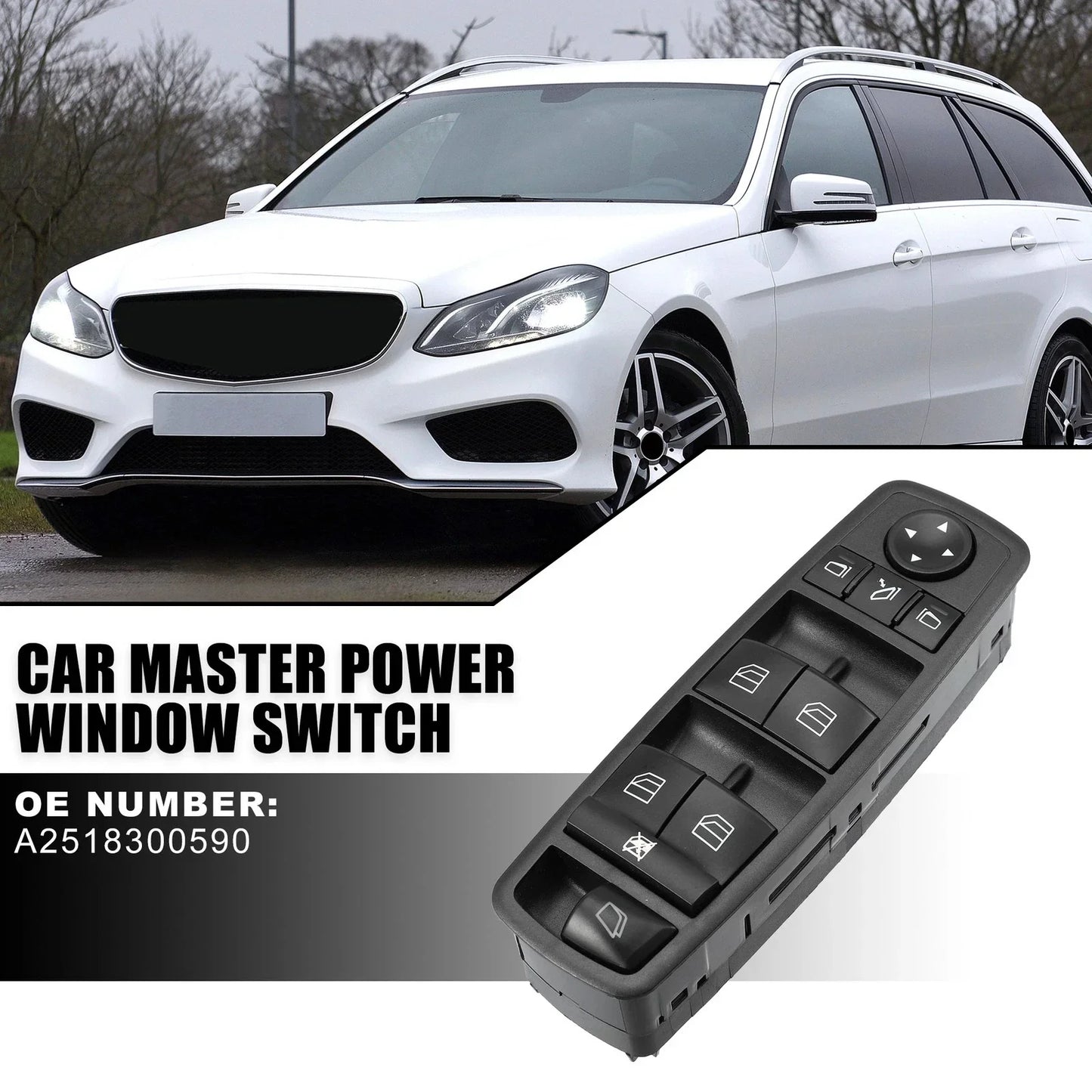 Car Window Switch Driver Side for Mercedes GL320 GL350 GL450 GL550 (2007-2012)