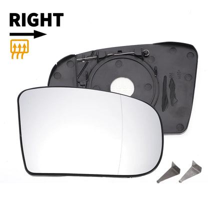 Right Side Heated White Mirror Glass for Mercedes S-CLASS W220 (1999-2003)