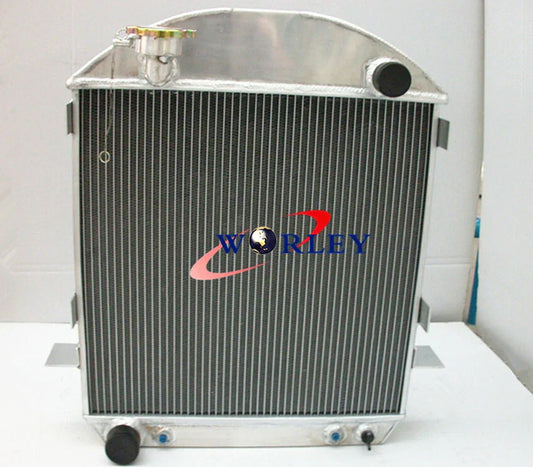 3 Row Aluminum Radiator & Fan for 1924-1927 Ford Model T-Bucket