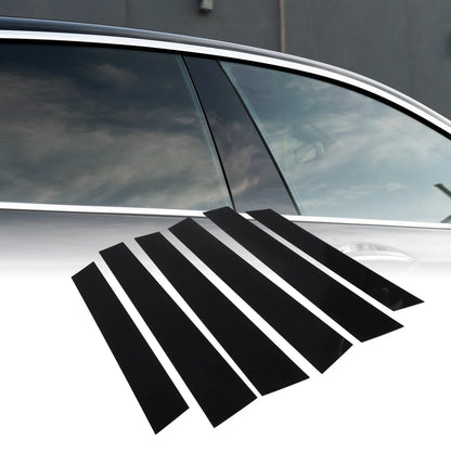 6 x Car Pillar Window Trim Covers for Honda CR-V (2007-2011) Black