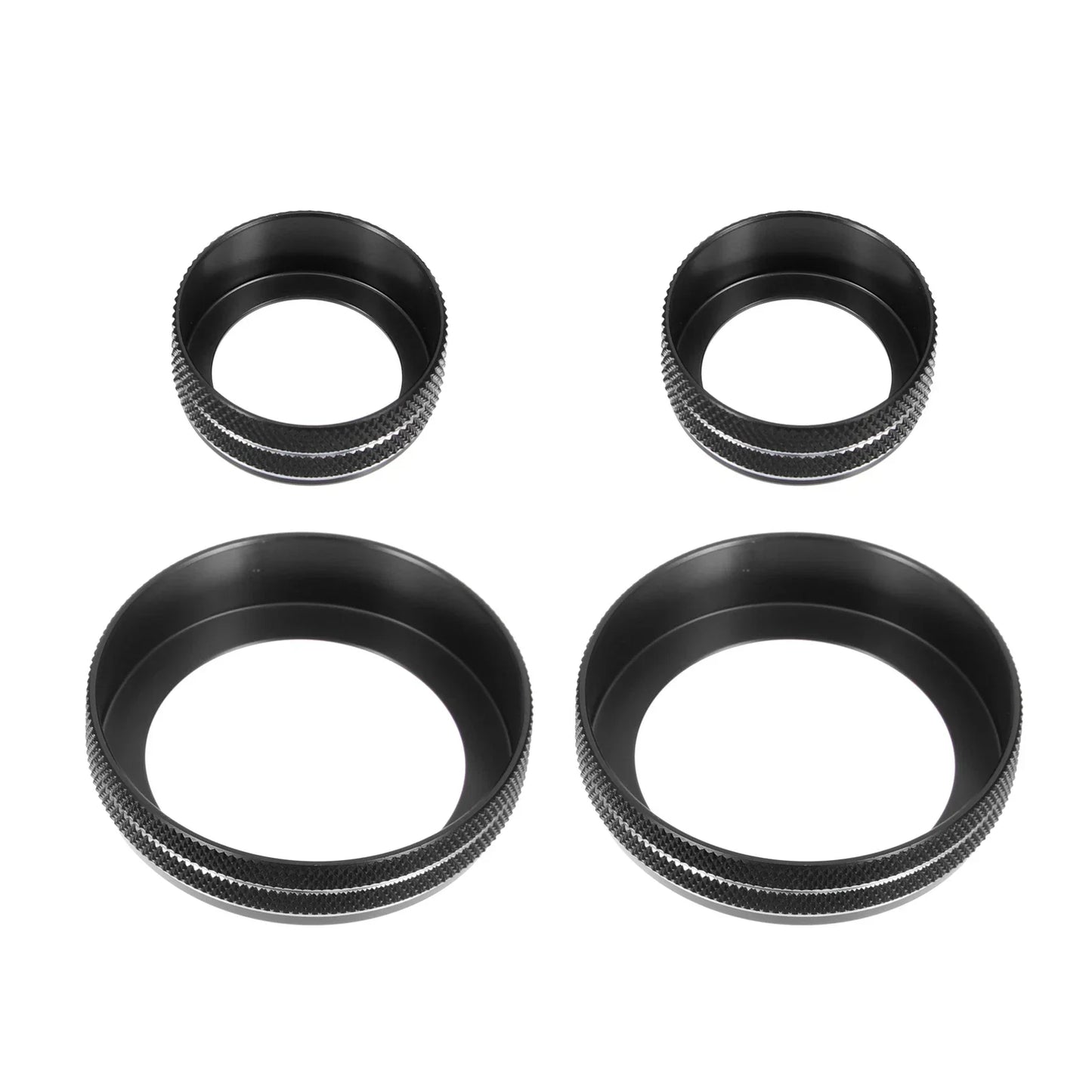 4 x Air Conditioner Volume Tune Knob Decor Rings for Chevy Corvette (2014-2019)