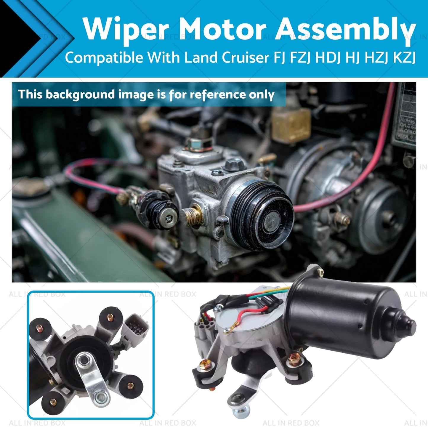 Windscreen Washer Wiper Motor for Land Cruiser FZJ HDJ HJ HZJ (1990-2007)