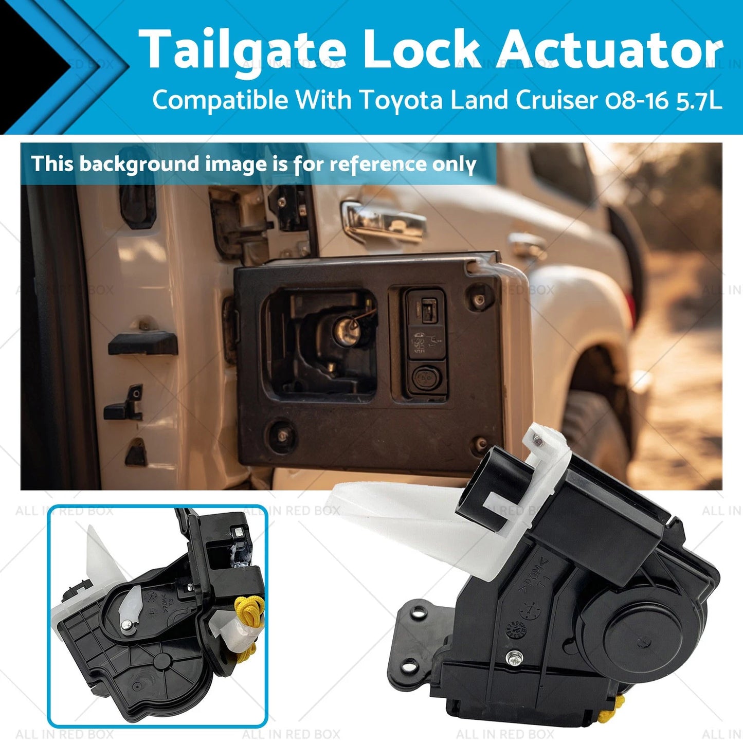 Tailgate Lock Actuator 3 Pins for Toyota Land Cruiser (2008-2016)