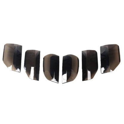 6 x Car Body Trim Lamp Guard Covers for Ford Mustang (2015-2017) Smoked Black