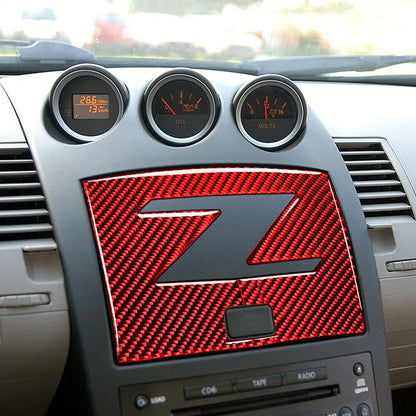 Carbon Fiber Console GPS Navigation Trim for Nissan 350Z (2003-2009)