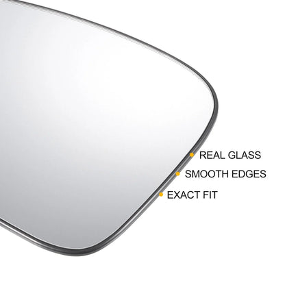 Left Side White Heated Mirror Glass for Honda Accord (2018-2022)