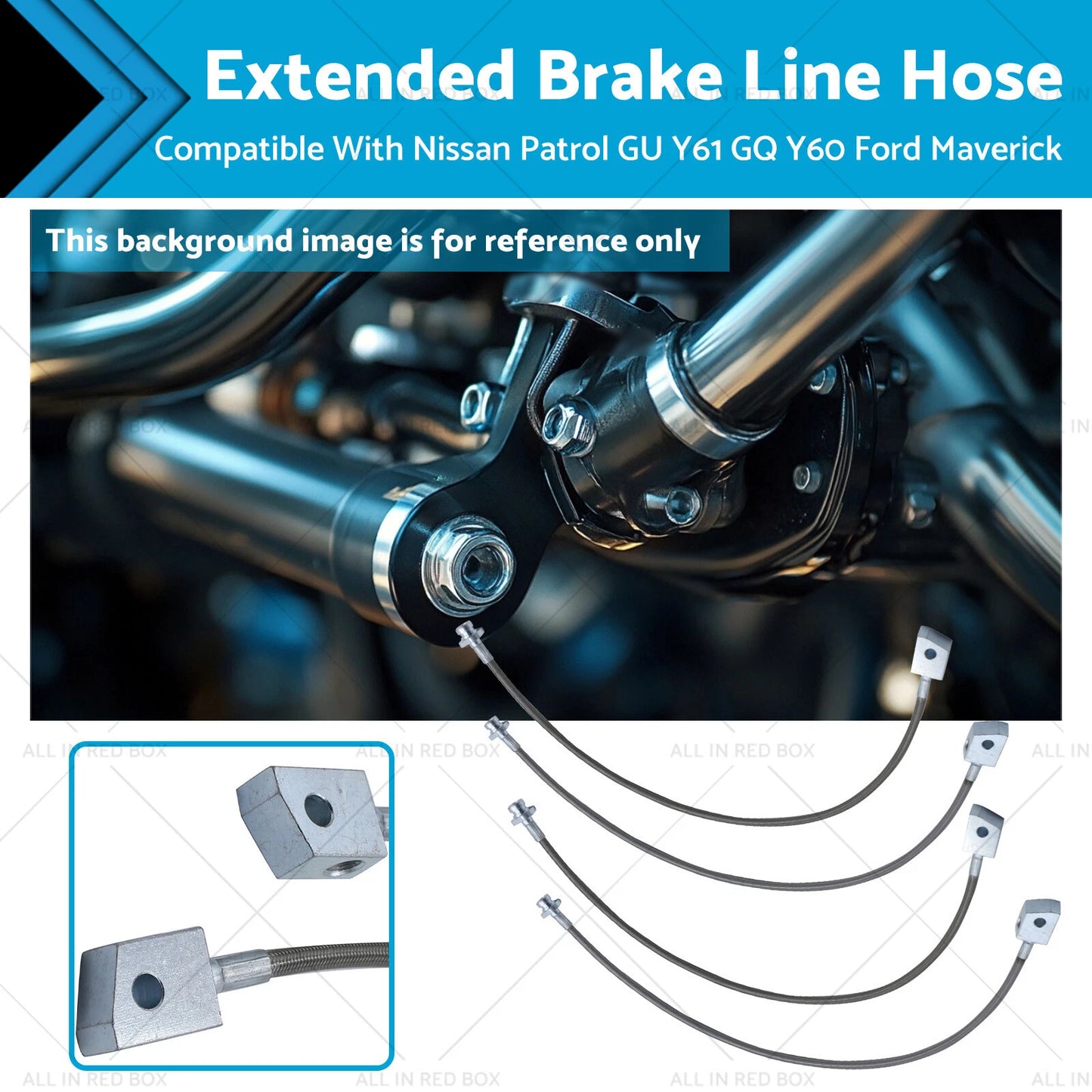 Extended Brake Line Hose for Nissan Patrol GQ GU Y60 Y61 & Ford Maverick