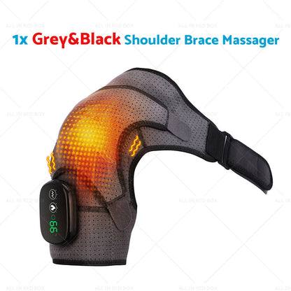 Heated Shoulder Brace for Rotator Cuff Support & Compression Wrap
