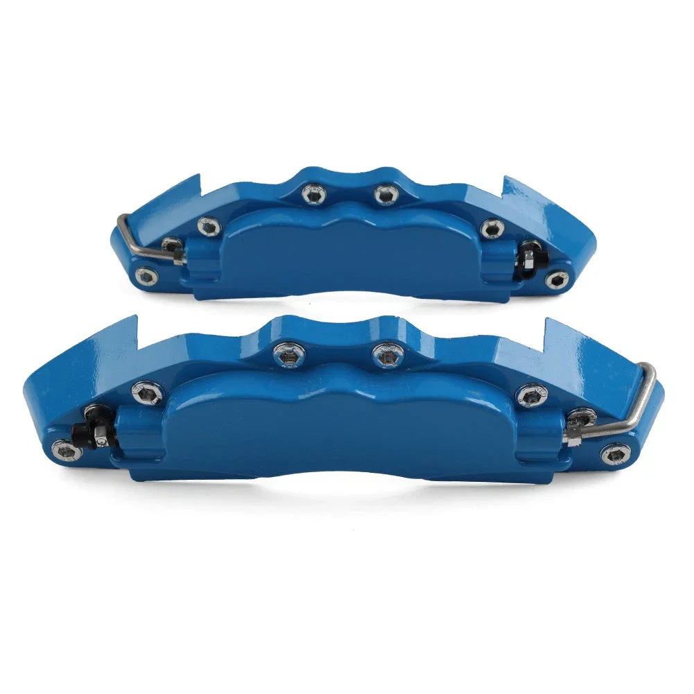 Medium Metal Auto Disc Brake Caliper Cover Set  Blue for Universal