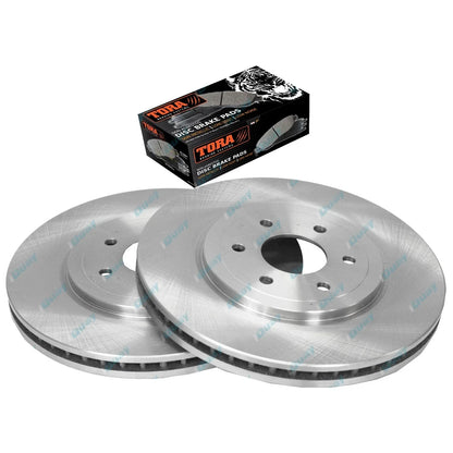 Front Brake Rotors & Tora Pads for Nissan Dualis J10 4cyl 2.0L MR20DE 2010~2016