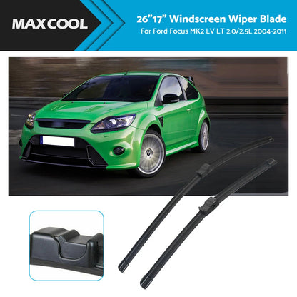Front Wiper Blades 26" + 17" for Ford Focus (2004-2011)