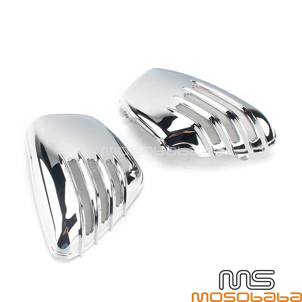Ribbed Battery Side Panels Covers for Yamaha Virago XV700-1100