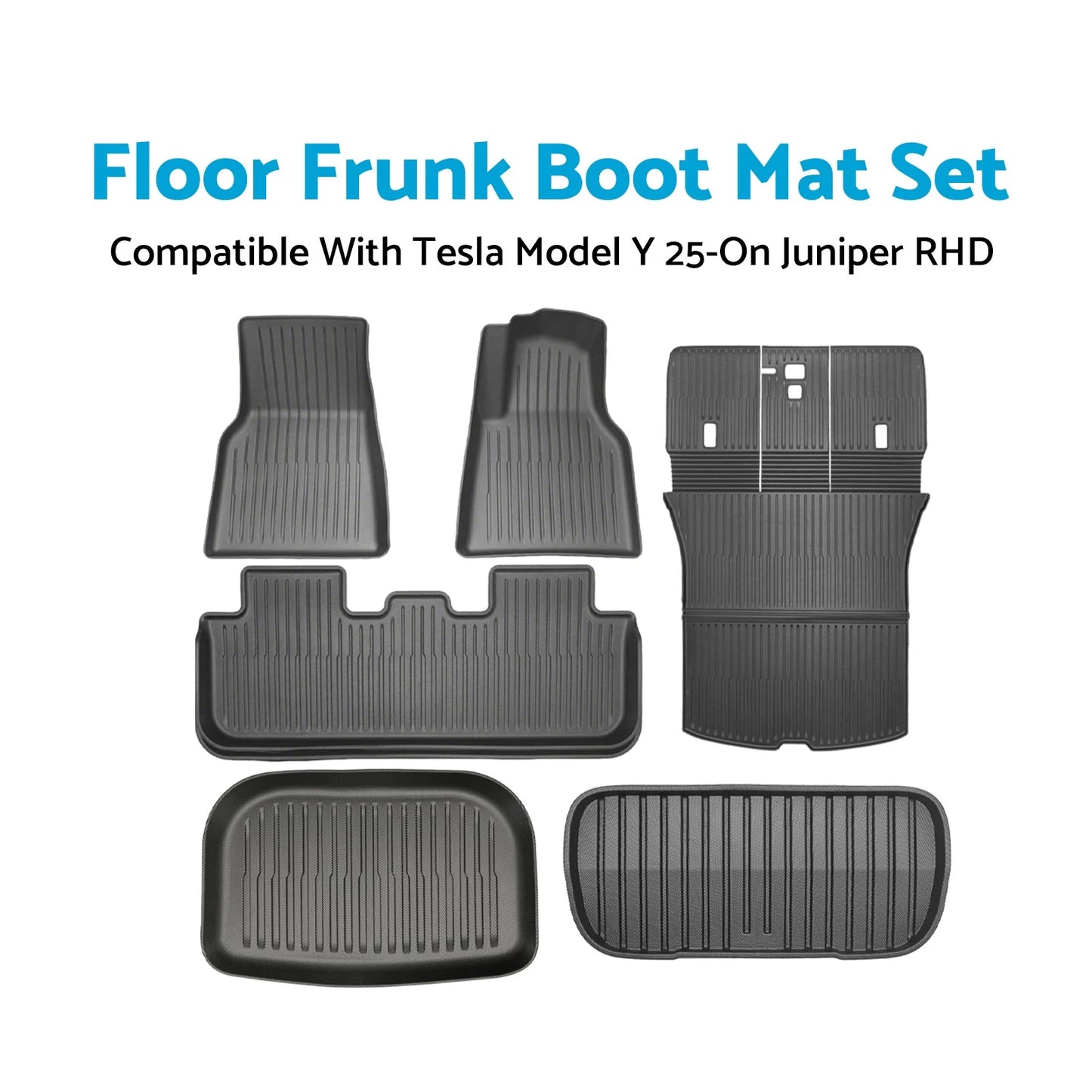 Frunk Toolbox Boot Mat Set for Tesla Model Y (2025-On)