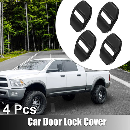 4 x Car Door Lock Latch Covers Protector Stainless Steel for Dodge (All Years)
